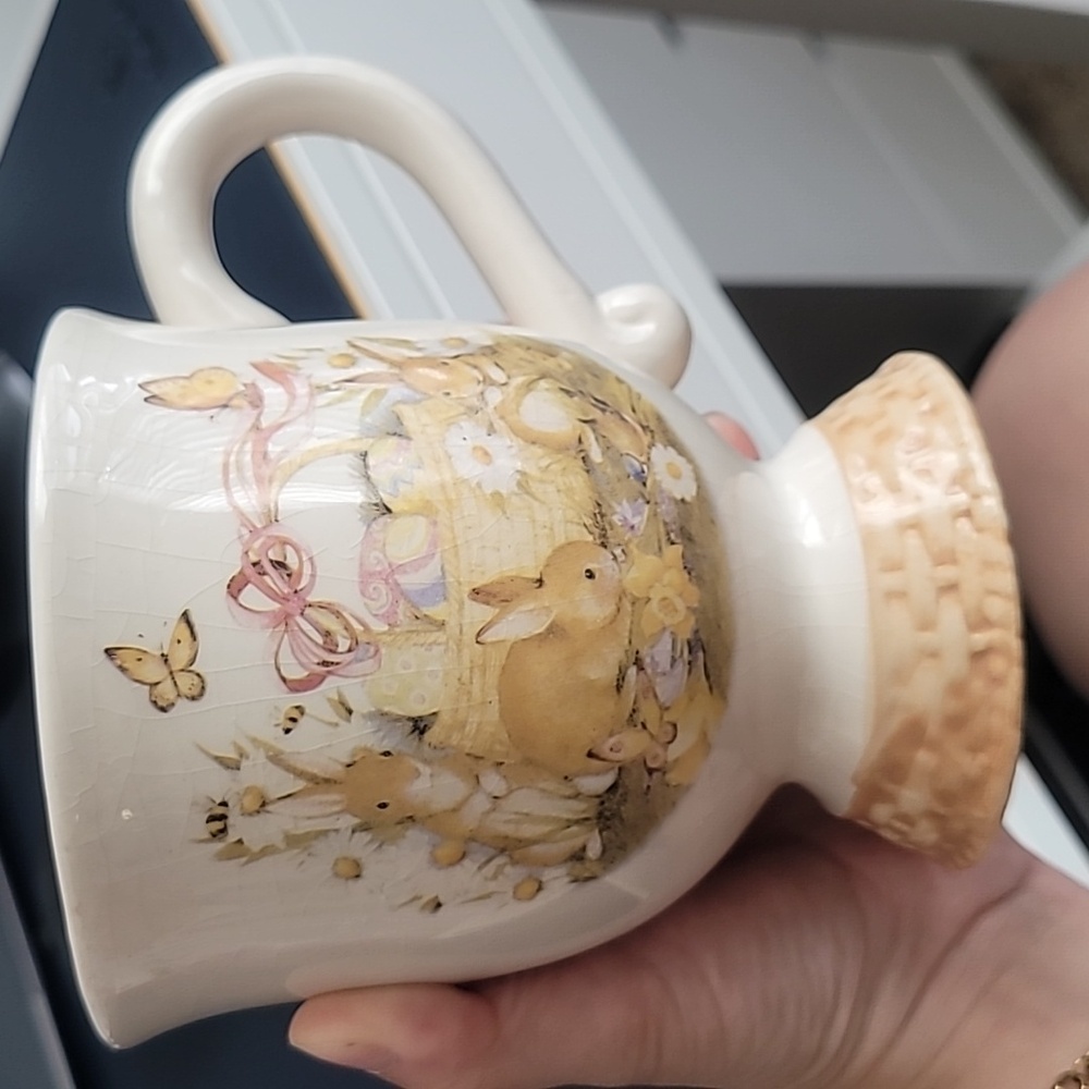 Cracker Barrel | Bunny Basket Coffee Cup Mug by Susan Winget